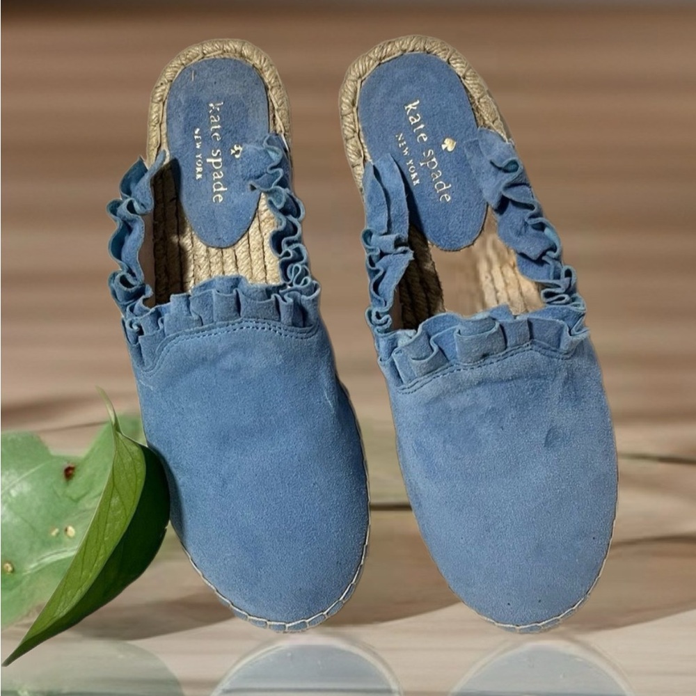 🎉HP🎉NWOT Kate Spade Laila “Blue Bird” Mules Size 7.5